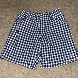 Columbia navy checkered swim trunk Shorts, size 10/12